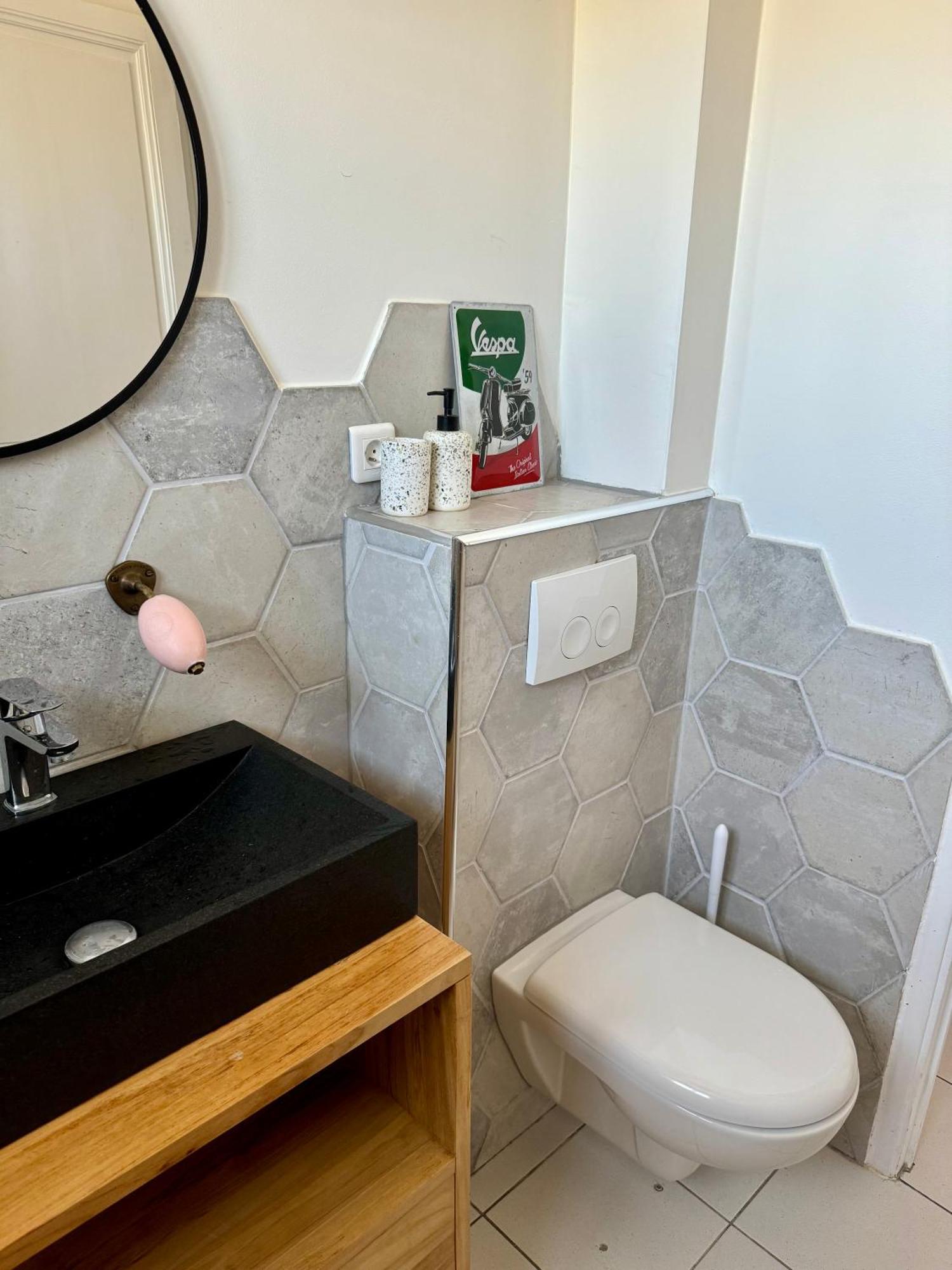 Cocon Comfortable Vue Mer, Clim Et Parking Санари-сюр-Мер Экстерьер фото